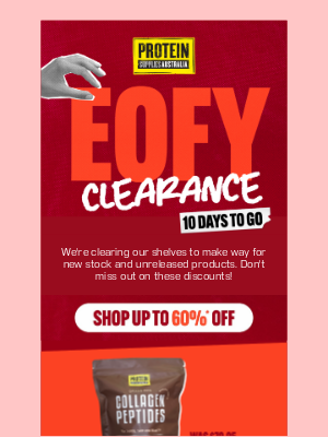 Protein Supplies (Australia) - 10 Days Of The EOFY Clearance Left ⌛💥