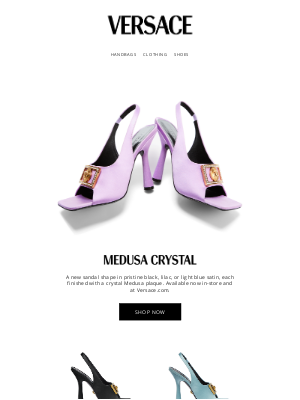 Versace - Find Yours: Medusa Crystal Sandals