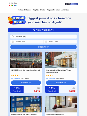 Agoda - virginia, top price drops in New York (NY), selected for you!