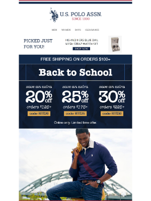 U.S. Polo Assn. - 👕+👖 Back-to-School Uniform = Big Savings 📚