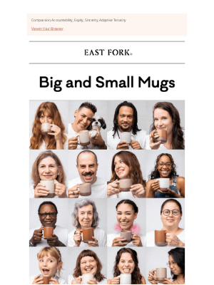 East Fork - Introducing big + small mugs