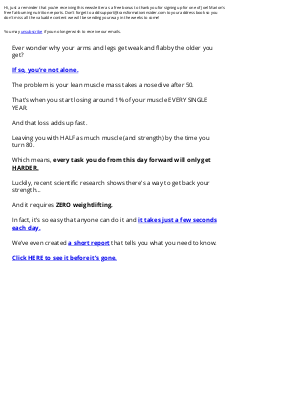 Joel Marion's Transformation Insider - Read your strength report today