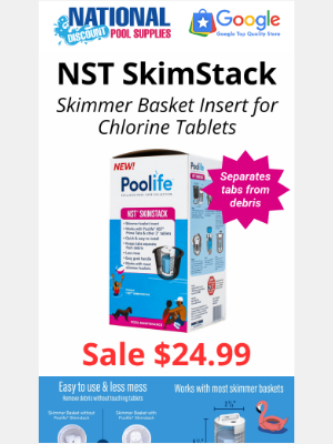 National Discount Pool Supplies - Upgrade Your Pool Skimmer Basket with the NST SkimStack