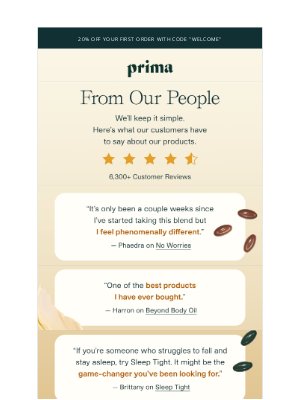 Prima - 5,000+ 5-Star Reviews