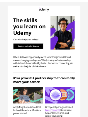 Udemy - Apply your learning with Indeed + Udemy