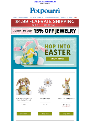 Potpourri Online Catalog Email Marketing Strategy & Campaigns | MailCharts