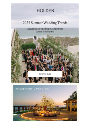 HOLDEN - summer 2025 wedding trends 💫