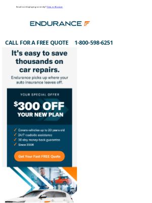 Rapid7 - Endurance Protection - Get $300 off any new auto protection plan