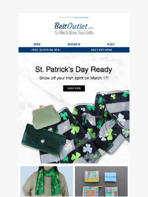 BeltOutlet.com - St. Patrick's Day Ready ☘️