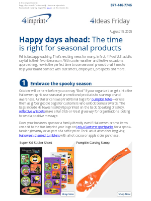 4imprint - 4Ideas Friday: Swag for the seasons