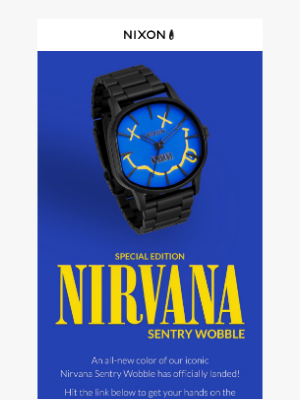 Nixon - NEW: Blue Nirvana Sentry Wobble