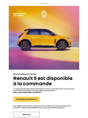 Renault (France) - Juin, le mois de toutes les nouveautés