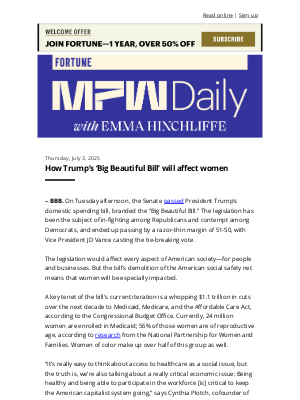 Fortune - How Trump's 'Big Beautiful Bill' will impact women