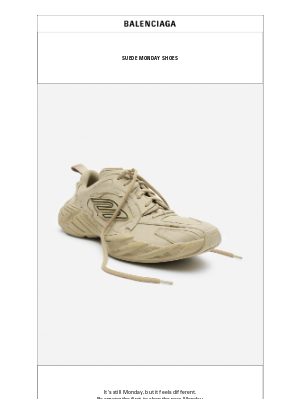 Balenciaga - Suede Monday Shoes