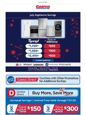 Costco - Save Today on Brand Name Appliances!