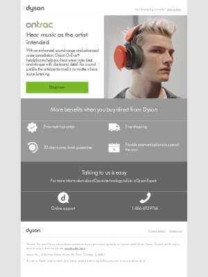 Dyson - Experience front row sound