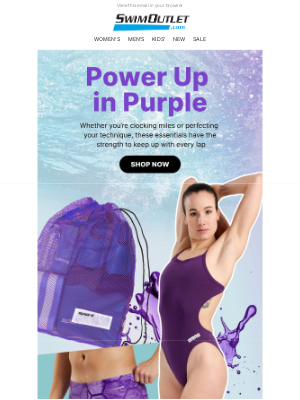 SwimOutlet - 💜 Power Up in Purple 💜