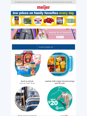 Meijer - Stock up and Save for Back to School