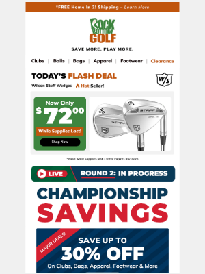Rock Bottom Golf - MAJOR SAVINGS! ⛳ Up to 30% OFF ➡️ THIS WEEKEND ONLY!
