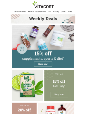 Vitacost - 🌟 New 🌟 Check Out Our Weekly Deals