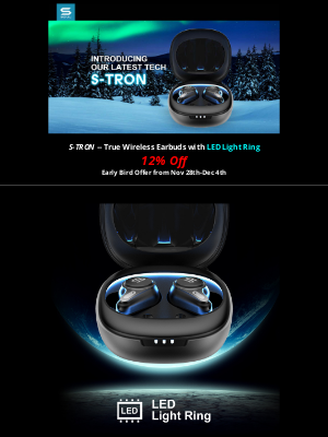 SOUL Electronics - Christmas Early Bird Offer🎄! 1️⃣2️⃣% off on the latest S-TRON🎧.