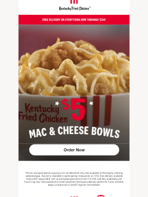 KFC - $5 Mac & Cheese Bowls 😍 🧀