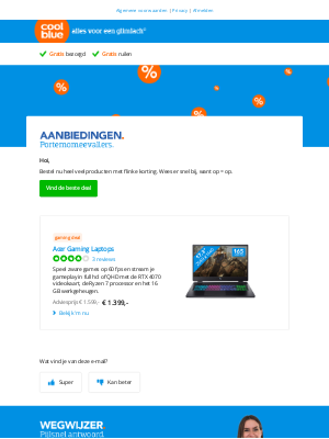 Coolblue (Netherlands) - Bekijk alle nieuwe deals