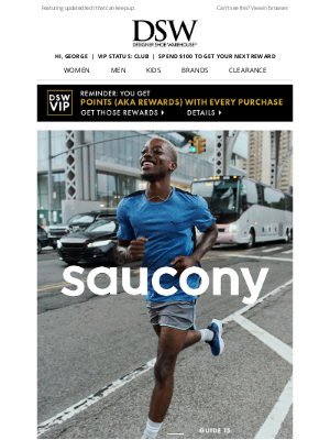 Designer Shoe Warehouse - Let’s go for a run with Saucony.