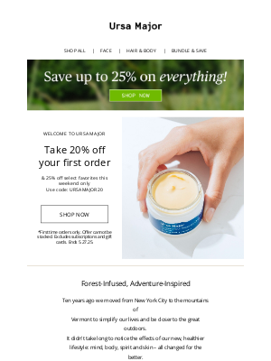 Ursa Major of VT - Welcome to Ursa Major: Enjoy 20% off