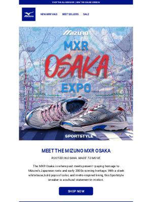 Mizuno Running - All-New MXR Osaka Sportstyle Sneaker Has Arrived