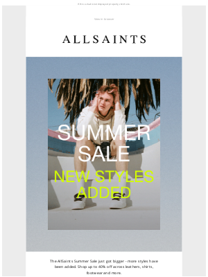 ALLSAINTS (UK) - Summer Sale: new styles added