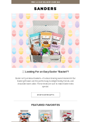 Sanders Candy - 🐰🧺The Easter Bunny doesn't just bring baskets! 🐣