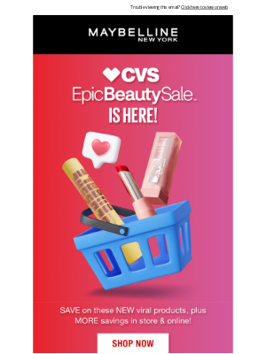 Maybelline - Get up to $3 OFF these epic beauty faves🛒!