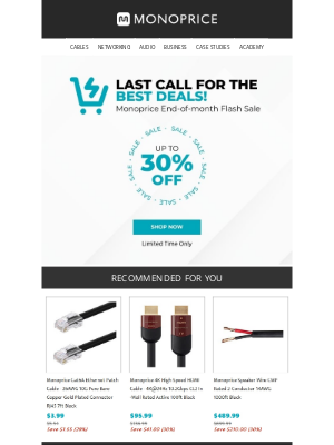 Monoprice - ⚡ Flash Sale Ends Today ⚡