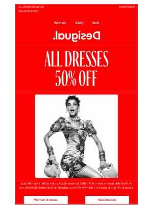 Desigual - 48h only - Dresses at 50% off