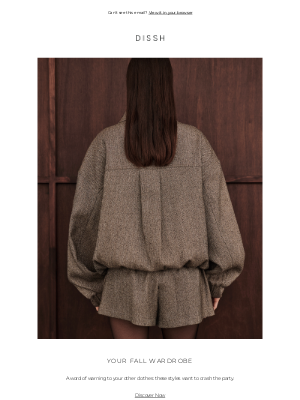 Dissh (Australia) - Your Fall Wardrobe