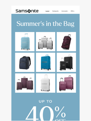eBags - Happening Now: Up to 40% Off Sitewide