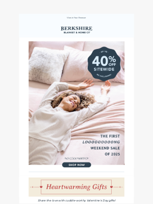 Berkshire Blanket - Long Weekends = Big Savings!