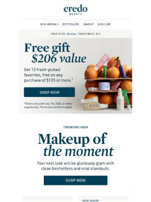 Credo Beauty - Free 12-piece gift—juicier than ever