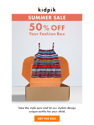 Kidpik - Get Ready For Summer With 50% Off
