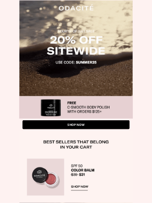 Odacité - Oh no! You almost missed a major sale