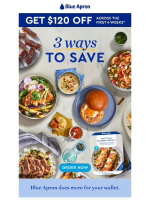 Blue Apron - 3 wallet-friendly reasons to come back!