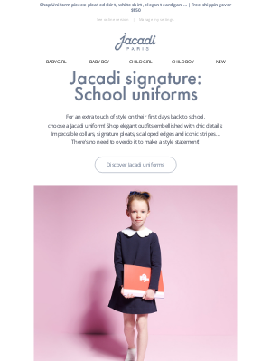 Jacadi - The most elegant school uniforms 🎒