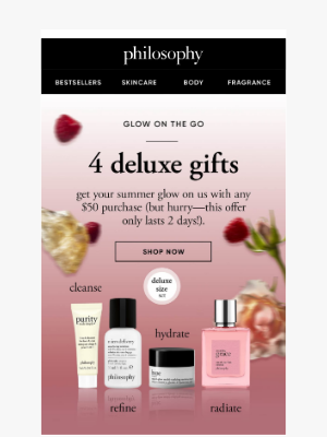 philosophy - 2 Days Only: Free Summer Glow! ✨​