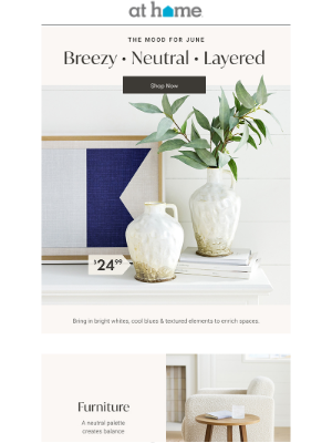 At Home - Your aesthetic: calm & serene