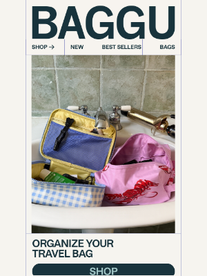 BAGGU - How to organize your travel bag