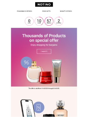 Notino (United Kingdom) - Our special offer on thousands of products is slowly coming to an end