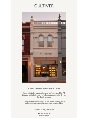 Cultiver (Australia) - Melbourne, We’re Home | 1069 High Street, Armadale
