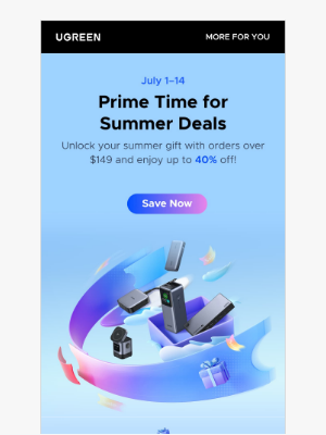 Ugreen - Prime Summer Deals are Live!