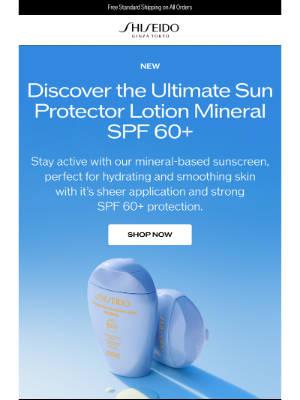 Shiseido - ☀️ Hydrate & Protect Skin With NEW Ultimate Mineral Sunscreen
